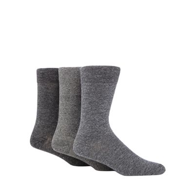 RJR.John Rocha Pack of three grey long socks